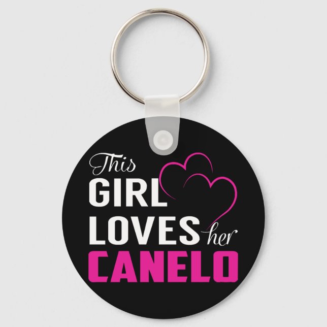 Den här tjejen älskar sin CANELO Classic Nyckelring (Framsida)