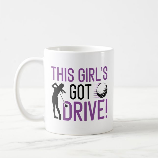 Den här tjejen Har Drive Kaffemugg (Vänster)
