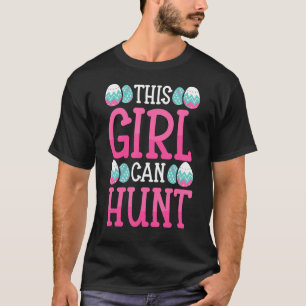 Den här tjejen kan stöta på flickor och slynt Påsk T Shirt