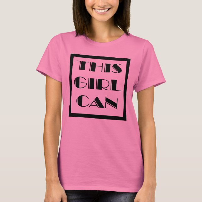 Den här tjejen kan t shirt (Framsida)