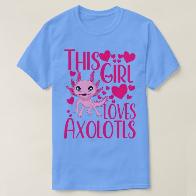 den här tjejen kärlek axolotl t shirt (Design framsida)