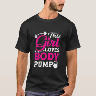 Den här tjejen Kärlek Body Pump Weightlift Bodybui T Shirt