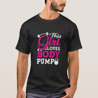 Den här tjejen Kärlek Body Pump Weightlift Bodybui T Shirt