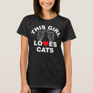 Den här tjejen Kärlek Cats Tee
