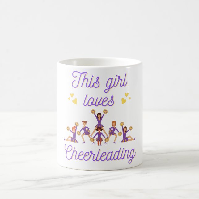 Den här tjejen Kärlek Cheerlead Kaffemugg (Center)