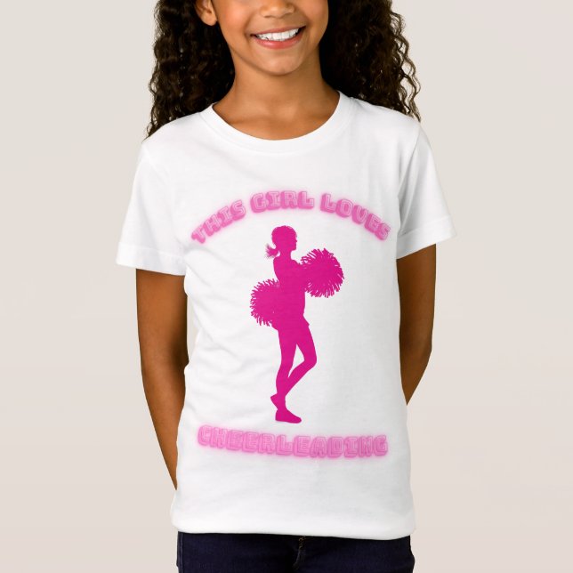 Den här tjejen Kärlek Cheerlead T Shirt (Framsida)
