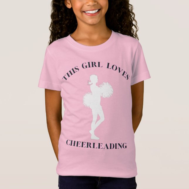 Den här tjejen Kärlek Cheerlead T-Shirt (Framsida)