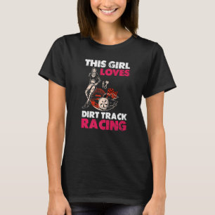 Den här tjejen Kärlek Dirt Track Tävla for Girl T Shirt