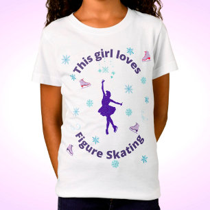 Den här tjejen Kärlek Figur Skating T Shirt