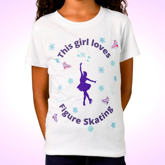 Den här tjejen Kärlek Figur Skating T Shirt (Skapare uppladdad)