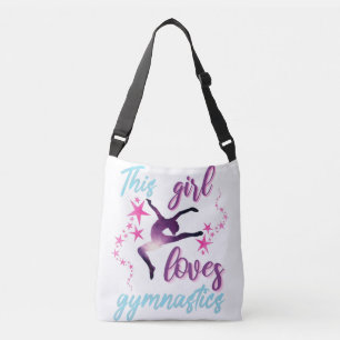 Den här tjejen Kärlek Gymnastics Stars Leap Axelväska