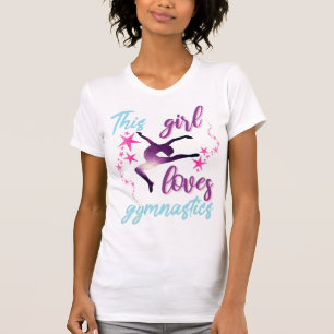 Den här tjejen Kärlek Gymnastics Stars Leap T Shirt