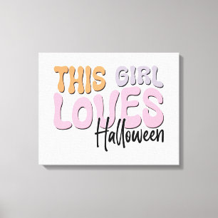 Den här tjejen Kärlek Halloween Canvastryck