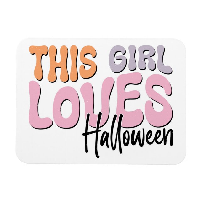 Den här tjejen Kärlek Halloween Magnet (Horisontell)