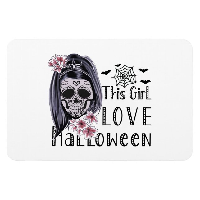 Den här tjejen Kärlek Halloween Magnet (Horisontell)