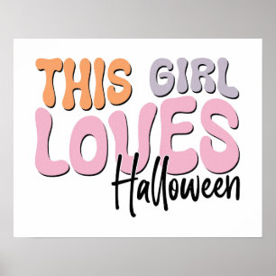 Den här tjejen Kärlek Halloween Poster