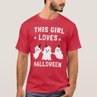 Den här tjejen kärlek halloween roligt t shirt