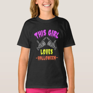 Den här tjejen Kärlek Halloween T Shirt