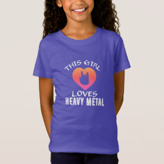 Den här tjejen Kärlek Heavy Metall T-Shirt för fli
