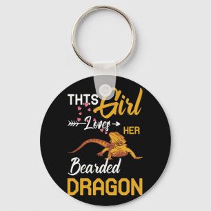 Den här tjejen Kärlek hennes bojkottade Dragon Liz Nyckelring