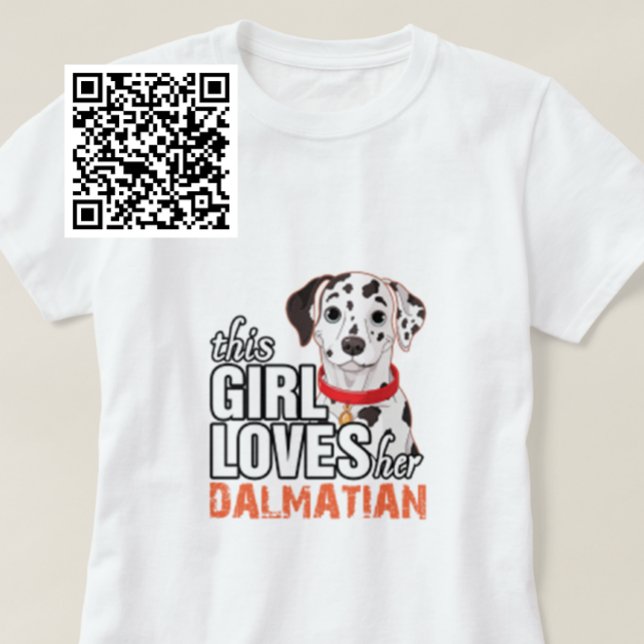 Den här tjejen Kärlek Hennes Dalmatien T Shirt (Skapare uppladdad)