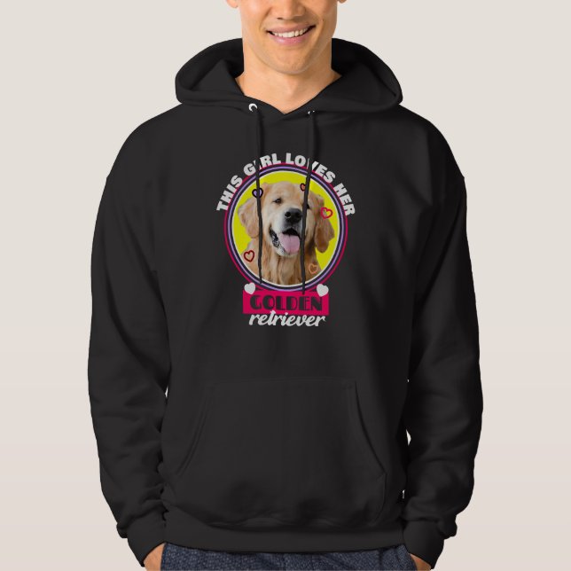Den här tjejen Kärlek Hennes gyllene kvarlevare Hoodie (Framsida)