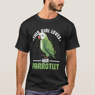 Den här tjejen Kärlek Hennes Parrotlet Bird Owner T Shirt