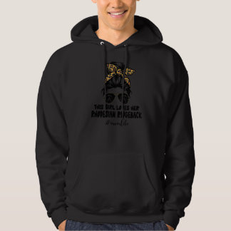 Den här tjejen Kärlek hennes Rhodesian Ridgeback M Hoodie