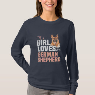 Den här tjejen Kärlek Hennes tyska shepherd T Shirt
