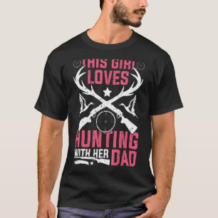 Den här tjejen Kärlek jagar flicka med hennes Papp T Shirt
