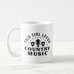 Den här tjejen Kärlek Land Music Kaffemugg