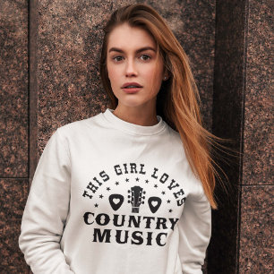 Den här tjejen Kärlek Land Music T Shirt