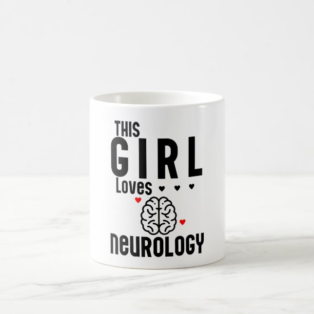 Den här tjejen Kärlek Neurology Kaffemugg (Center)