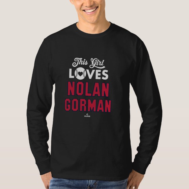 Den här tjejen Kärlek Nolan Gorman St Louis Baseba T Shirt (Framsida)