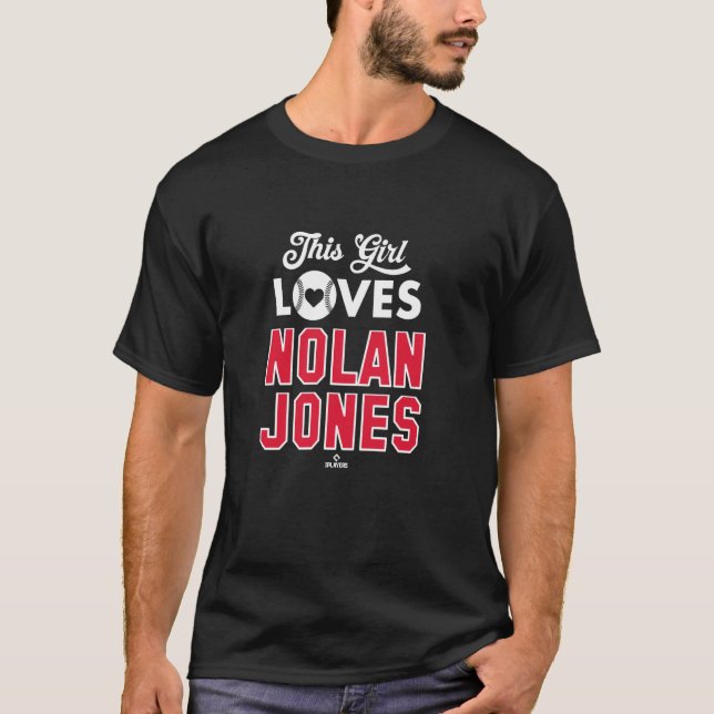 Den här tjejen Kärlek Nolan Jones Cleveland Baseba T Shirt (Framsida)