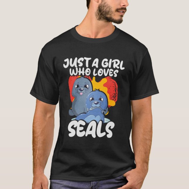 Den här tjejen Kärlek Sälar T Shirt (Framsida)