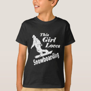 Den här tjejen Kärlek-snöbordaren - Roligt-gåva fö T Shirt