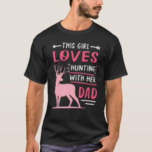 Den här tjejen Kärlek som jagar med sin Pappa Cute T Shirt