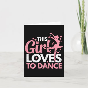 Den här tjejen Kärlek till Dance Dancing Dancer Ma Kort