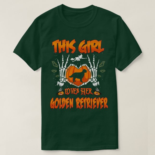 Den här tjejen Kärleken Hennes gyllene kvarterare  T Shirt (Design framsida)