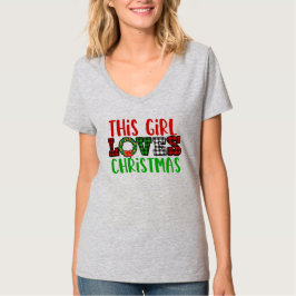 Den här tjejen-Kärleken-julen T Shirt