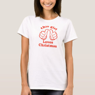 Den här tjejen-Kärleken-julen T-shirt