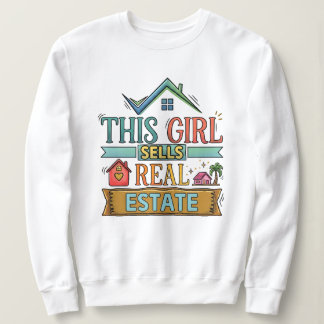 Den här tjejen säljer fastigheter Rolig mäklare sw T Shirt
