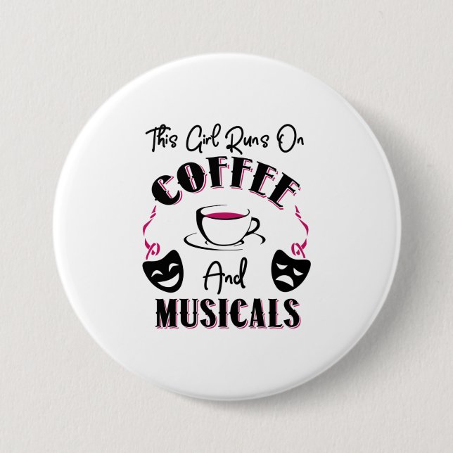 Den här tjejen Springa på Coffee and Musicals Broa Knapp (Framsida)