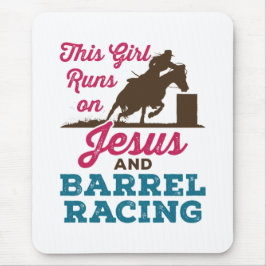 Den här tjejen Springa på Jesus och Barrel Tävla Musmatta