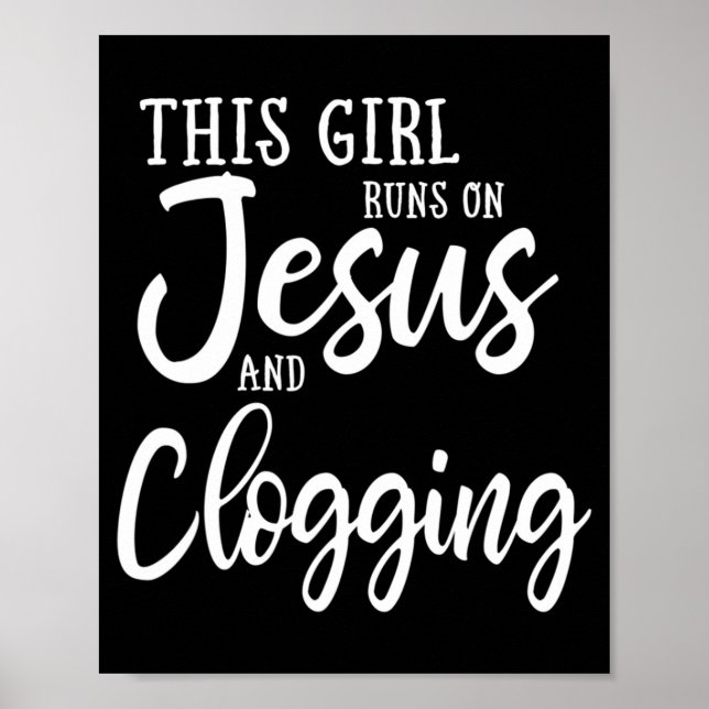 Den här tjejen Springa på Jesus och Clogg Dan Poster (Framsidan)
