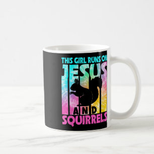 Den här tjejen Springa på Jesus och den konstiga e Kaffemugg