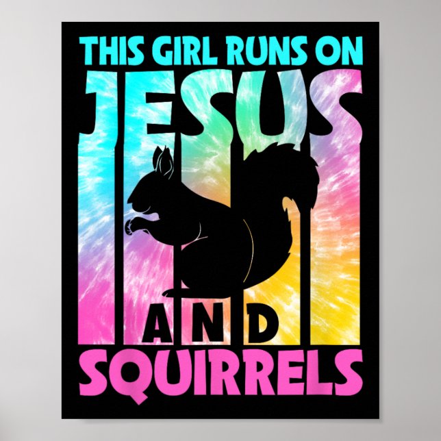 Den här tjejen Springa på Jesus och den konstiga e Poster (Framsidan)