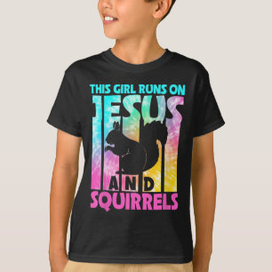 Den här tjejen Springa på Jesus och den konstiga e T Shirt