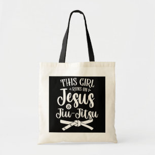 Den här tjejen Springa på Jesus och Jiu Jitsu Mart Tygkasse